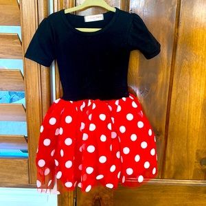 Toddler girl Minnie Mouse costume